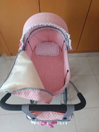Cochecito Muñecas Rosa Clásico