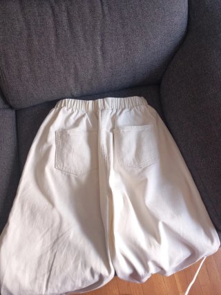 Pantalón bombacho blanco