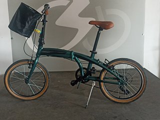 Bicicleta Plegable 20 Aluminio 6V Verde