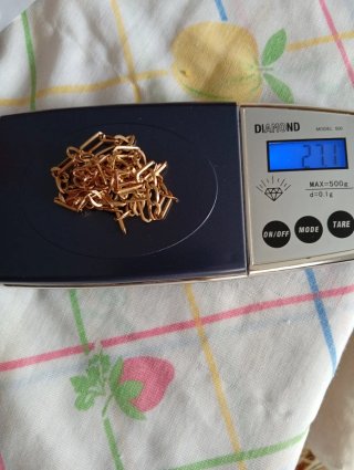 Cadena de oro 27.1g de oro 18 k 60 centímetros