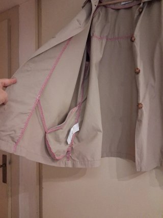 Gabardina Beige Violeta