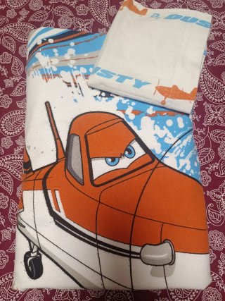 Funda Nórdica Avión Dusty 90cm Franela Algodón