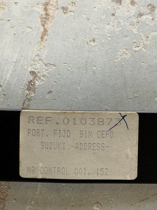 Portaequipajes Suzuki Address Negro