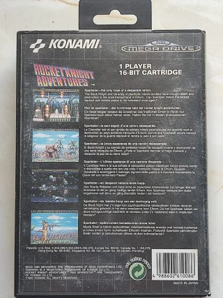 Juego Rocket Knight Adventures Sega Mega Drive