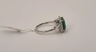 Anillo Esmeralda Natural 3.15ct con Diamantes