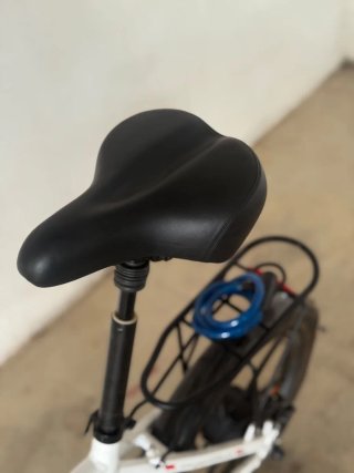 Bicicleta Eléctrica Plegable SAMEBIKE Blanca