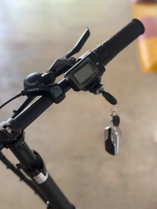 Bicicleta Eléctrica Plegable SAMEBIKE Blanca