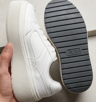 Zapatillas Zara plataforma blancas