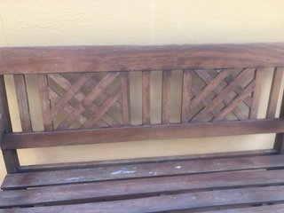 Banco de madera maciza para terraza o jardín