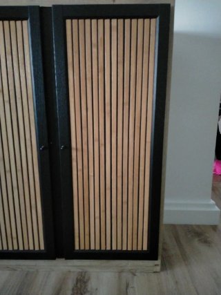 Puertas Billy Ikea Bambú Madera Negra