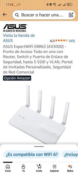 Router ASUS ExpertWiFi EBR63 AX3000 WiFi 6