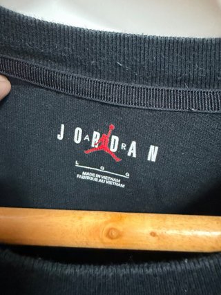 Camiseta Jordan Negra Hombre Bolsillo