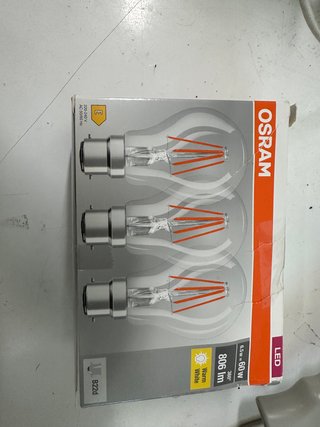 Pack 3 Bombillas LED Osram B22d 6.5W