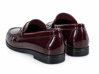 Mocasines Castellanos Burdeos Charol