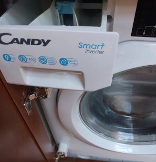 Lavadora Candy integrable averiada , 9 kg, wifi