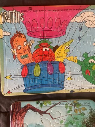 Lote 5 Puzles Infantiles Vintage