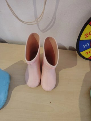 Botas de agua infantiles (azul y rosa) talla 23