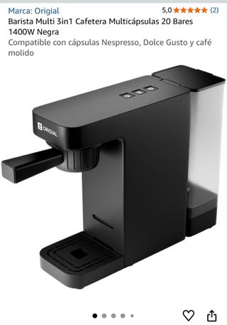 Cafetera Barista Multi 3 en 1