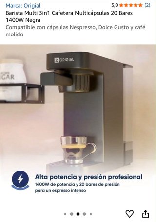 Cafetera Barista Multi 3 en 1