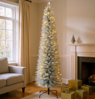 Árbol Navidad Artificial Nevado 210cm LED
