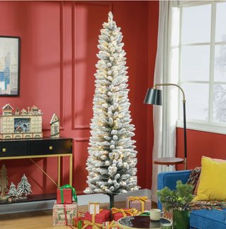 Árbol Navidad Artificial Nevado 210cm LED