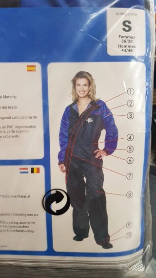 Traje de moto unisex para lluvia