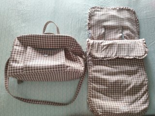 Bolso y saco Pasito a Pasito cuadros vichy