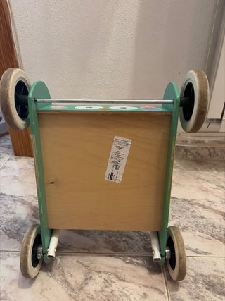 Andador bebé madera búho mint ikea