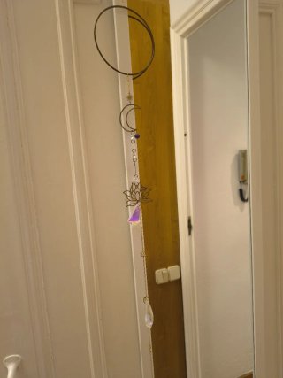 Espejo de puerta blanco