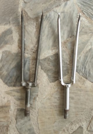 Horquillas delanteras  antiguas.