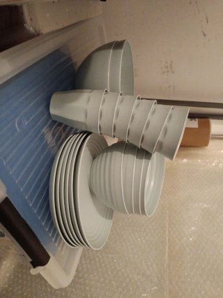 Menaje camping plástico