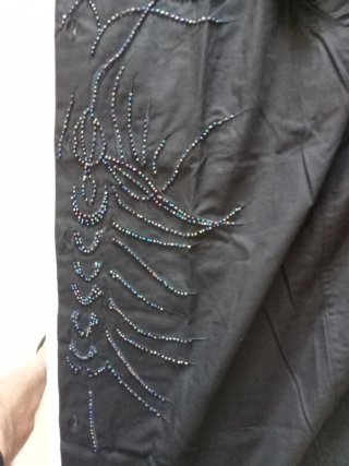 Camicia Gaudi nera con decorazioni