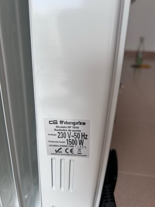 Radiatori olio Orbegozo RF 1500 1500W