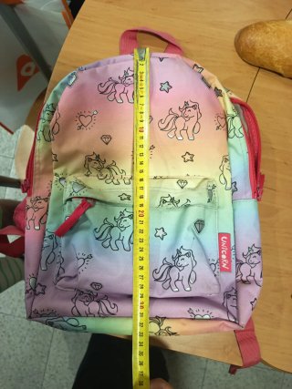 Mochila unicornios arcoíris