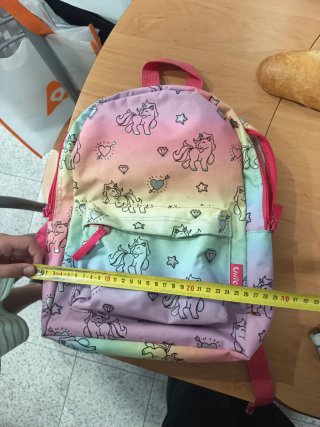 Mochila unicornios arcoíris