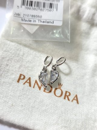 Pandora Charm Corazón Madre e Hija Plata