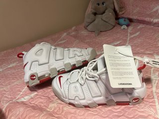 Nike Air More Uptempo 96 Bianco e Rosso