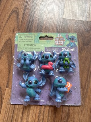 Lote 5 Figuras Stitch Disney