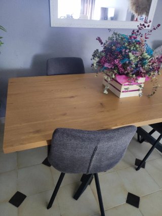 Mesa comedor madera y 4 sillas comedor