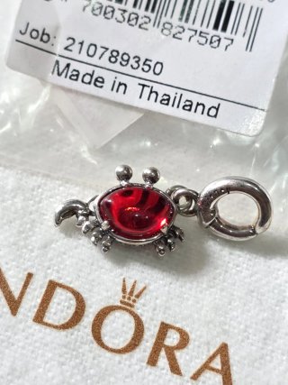 Pandora Charm Cangrejo Rojo Sebastián