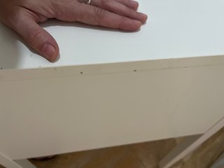Tavolo ausiliario IKEA bianco in legno