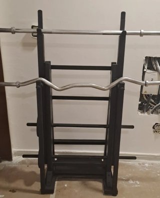 Rack Soporte Barras y Discos Gimnasio