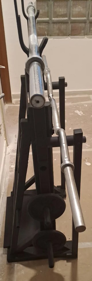 Rack Soporte Barras y Discos Gimnasio