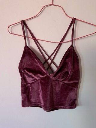 Top Stradivarius Rosa Cruzado Espalda