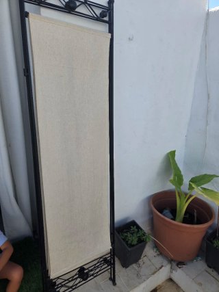Biombo separador de tela
