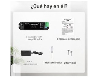 Amplificador Bluetooth STUDIOFINIX AMP-BTX01