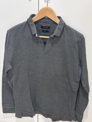 Polo Massimo Dutti gris M