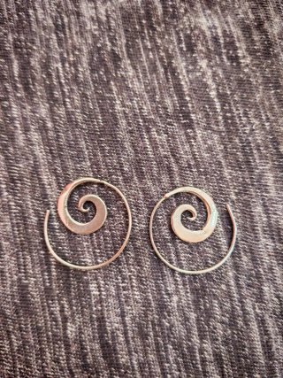 Orecchini a spirale argento