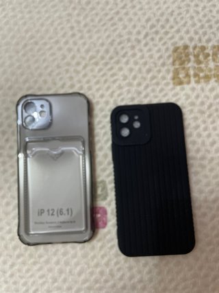 Cover iPhone 12 (6.1) Trasparente e Nera