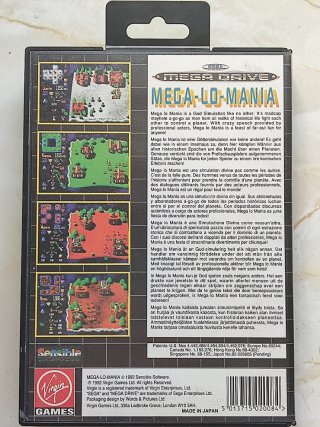 Juego Completo Megalomania PAL Sega Mega Drive